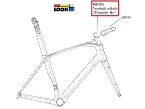 Osłona Look 00010965 do mostka Aerostem, gumowa do ramy 795