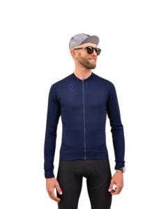 Bluza kolarska Raso Classic Merino Granatowa