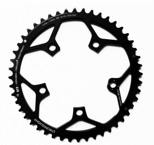 Zębatka Stronglight CT2 typ C 110mm 10s zewnętrzna, czarna