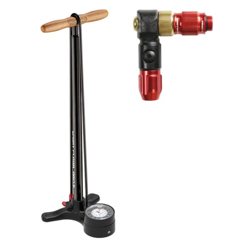 Pompka podłogowa Lezyne Sport Floor Drive 3.5 ABS-1 PRO Chuck 220psi, czarna