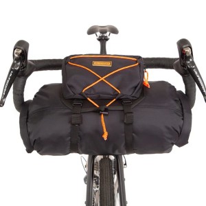 Torba na kierownice Restrap Bar Bag Czarno-pomarańczowa S