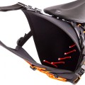 Torba podsiodłowa Restrap Saddle Bag, 14L, czarno/pomarańczowa