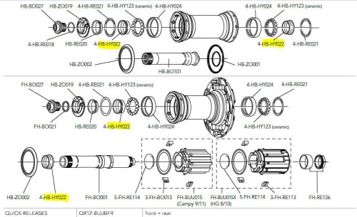 Konus do piast Campagnolo Cult HB-HY022