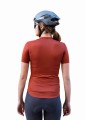 Koszulka Raso Classic Merino, burgundowa, damska