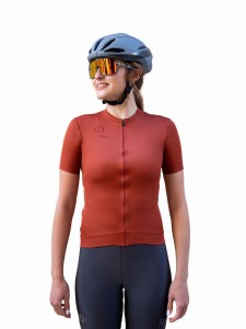 Koszulka kolarska damska Raso Classic Merino Burgundowa
