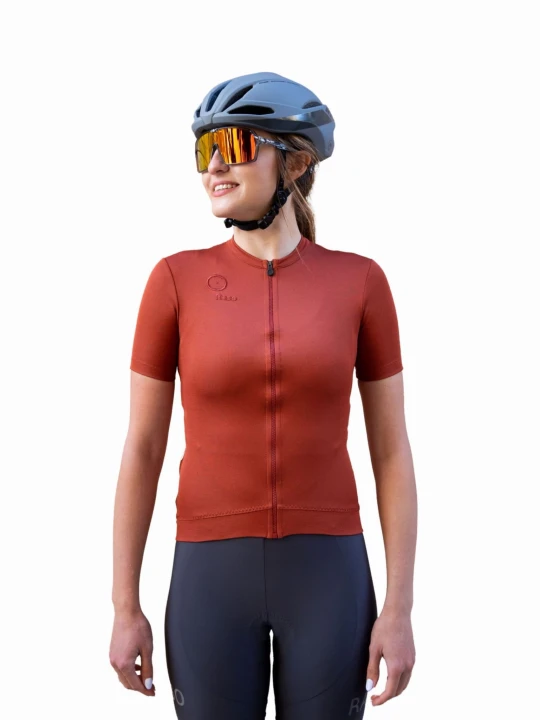 Koszulka Raso Classic Merino, burgundowa, damska