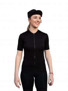 Koszulka kolarska damska Raso Classic Merino Czarna,
