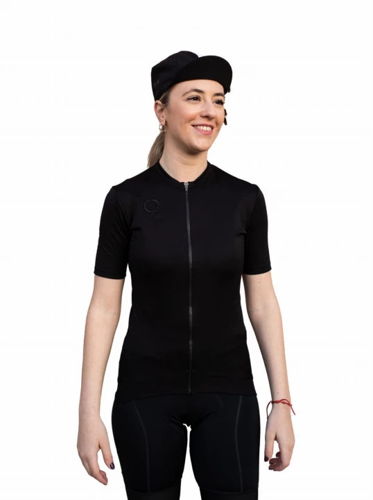 Koszulka Raso Classic Merino, czarna, damska