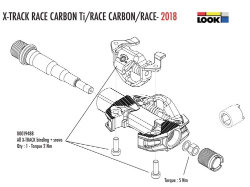 Zatrzask pedału Look X-Track