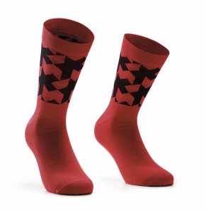 Skarpety kolarskie Assos Monogram Socks EVO Vignaccia Red