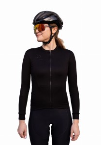 Bluza kolarska damska Raso Classic Merino Czarna