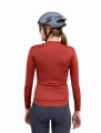Bluza Raso Classic Merino damska, burgundowa