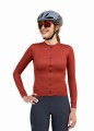 Bluza Raso Classic Merino damska, burgundowa