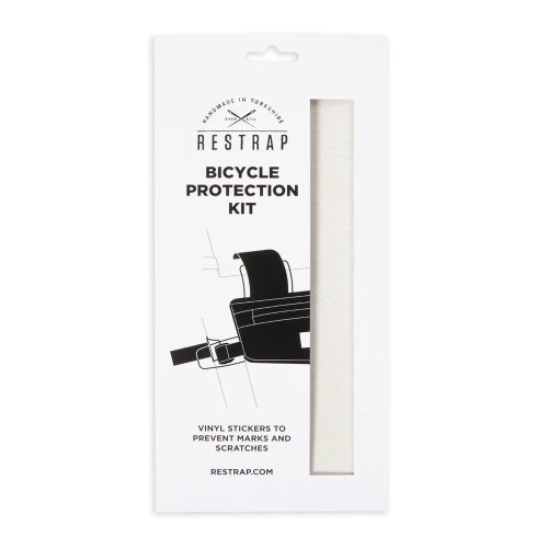 Naklejki ochronne na ramę Restrap Bicycle Protection Kit, białe
