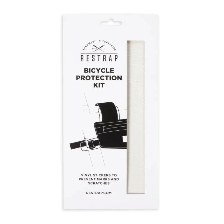 Naklejki ochronne na ramę Restrap Bicycle Protection Kit, białe
