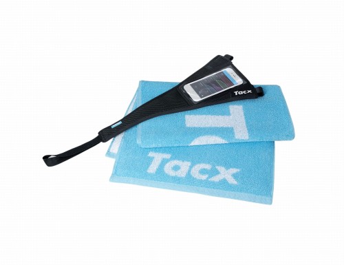 Osłona przeciwpotowa Tacx z kieszenią na telefon i ręcznikiem