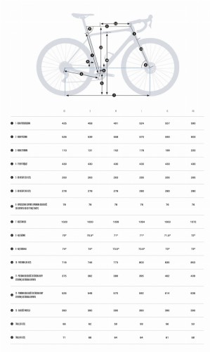 Rower gravelowy Orbea TERRA geometria