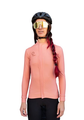 Bluza Raso Colorful, damska, łososiowa