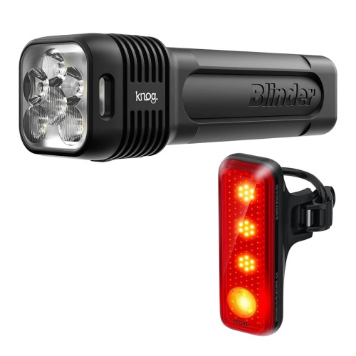 Lampki rowerowe Lampa Knog Blinder Pro 1300 + R150, komplet