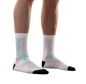 Skarpety kolarskie Bianchi Milano High Socks Białe