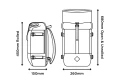 Plecak Restrap Roll Top 22L, czarny