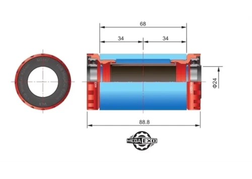 Łożyska suportu FSA Mega EXO 24mm, MR102, 2 szt.