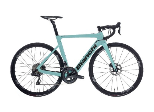 Rower elektryczny Bianchi Aria E-Road, 105 Di2, Celeste