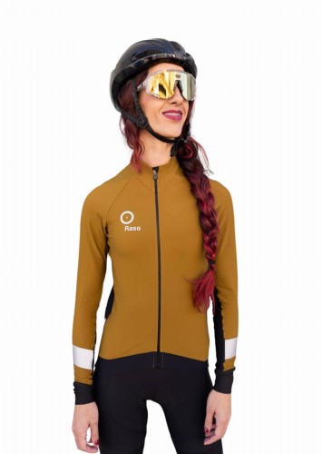 Bluza Kolarska Raso Colorful damska, musztardowa
