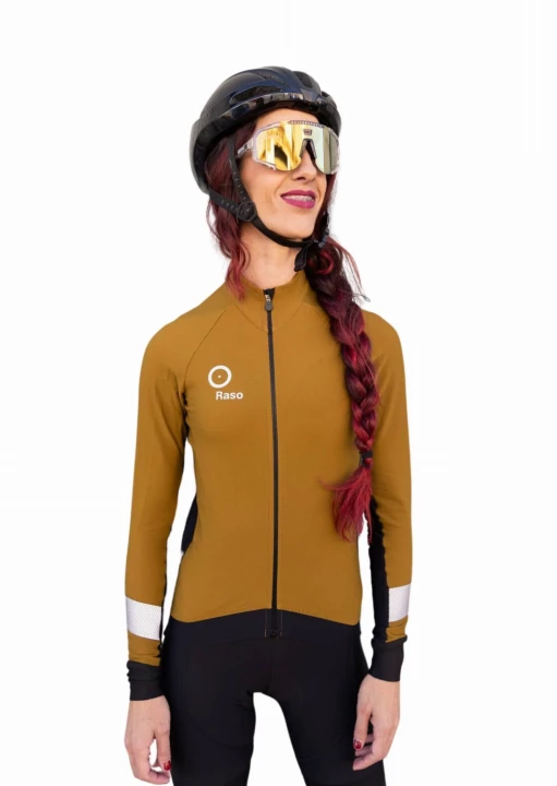 Bluza Kolarska Raso Colorful damska, musztardowa