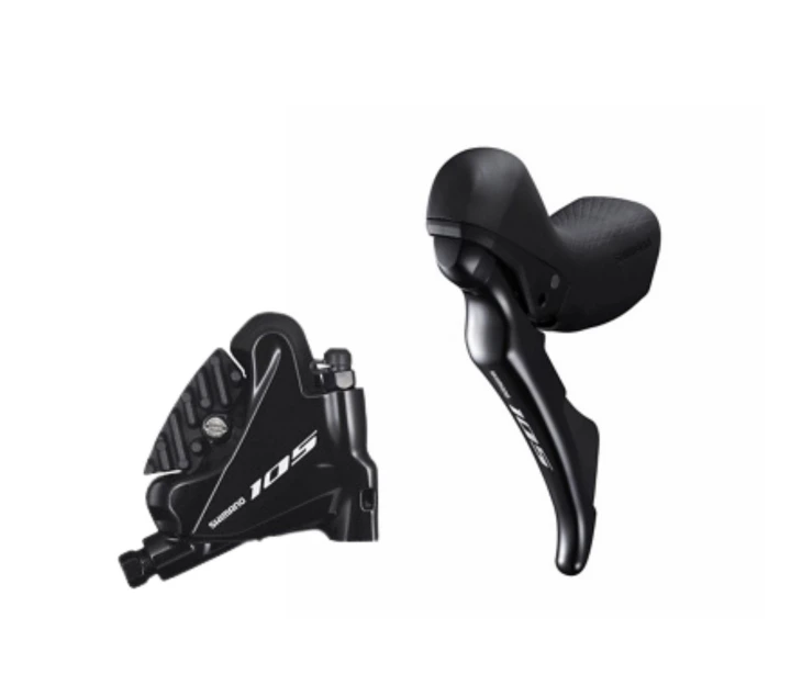 Zestaw klamkomanetka/hamulec Shimano 105, przewód, przód