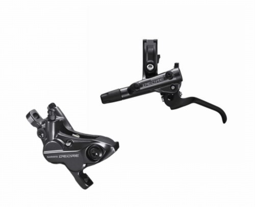 Zestaw klamka/hamulec Shimano M6120, przewód, przód