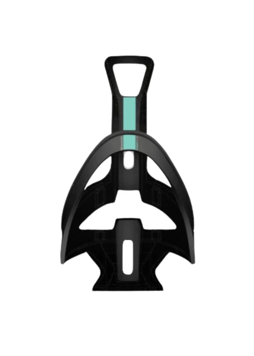 Koszyk na bidon Bianchi Delta Carbon, Black Mat/Celeste