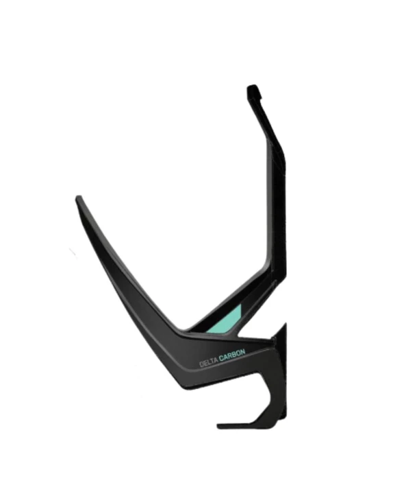 Koszyk na bidon Bianchi Delta Carbon, Black Mat/Celeste