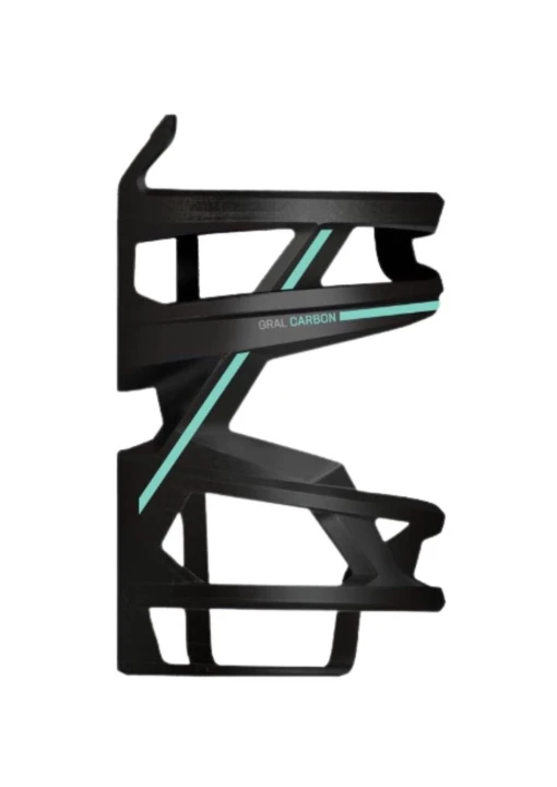 Koszyk na bidon Bianchi Gral Carbon, Black Mat/Celeste