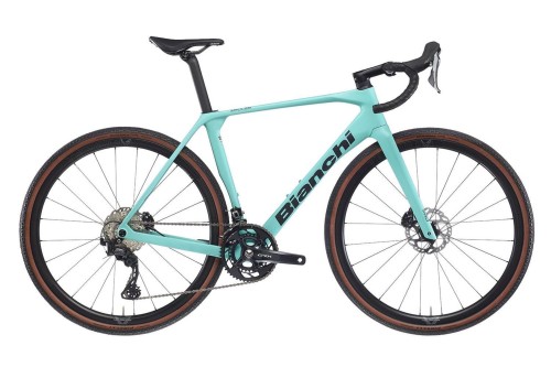 Bianchi gravelowy Impulso PRO 2024, GRX 820, Celeste/Graphite