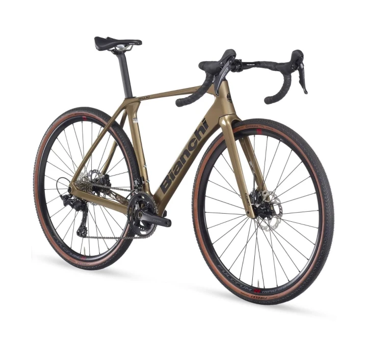 Bianchi gravelowy Impulso COMP 2024, GRX 610, Terra/Black