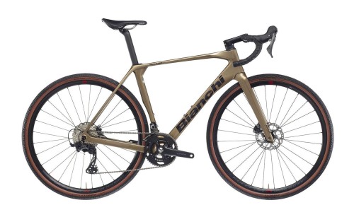 Bianchi gravelowy Impulso COMP 2024, GRX 610, Terra/Black