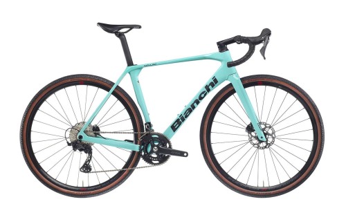 Bianchi gravelowy Impulso COMP 2024, GRX 610, Celeste/Graphite