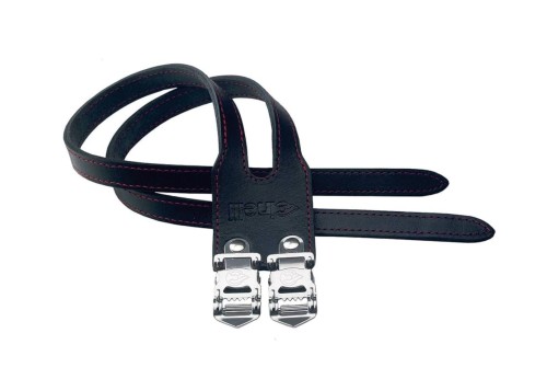 Paski Cinelli Duo Straps do pedałów z noskami, skórzane