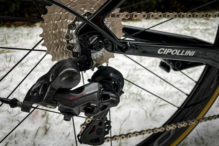 Rower Cipollini Bond 2, Campagnolo Super Record, Bora Ultra