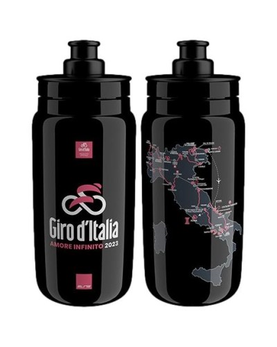 Bidon Elite Fly Teams 2023 Giro d'Italia 550 ml, czarny