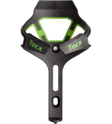 Koszyk na bidon Tacx Ciro, czarny mat / zielony