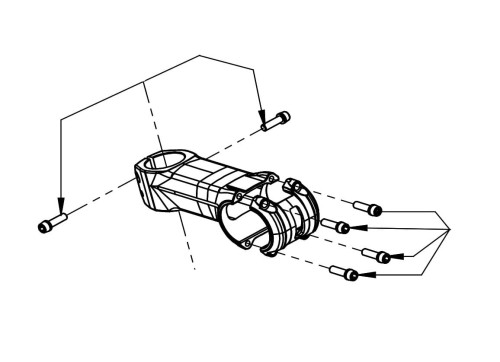 Śruby mostka Look LS3