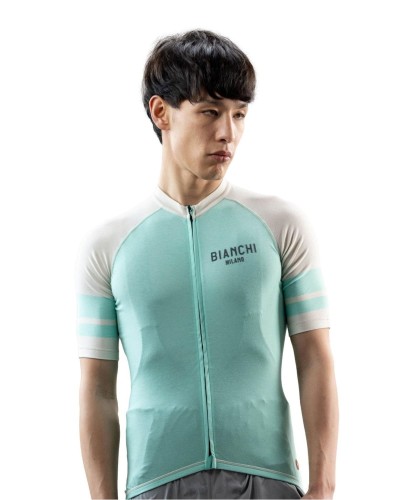 Koszulka kolarska Bianchi Lifestyle Gravel Celeste