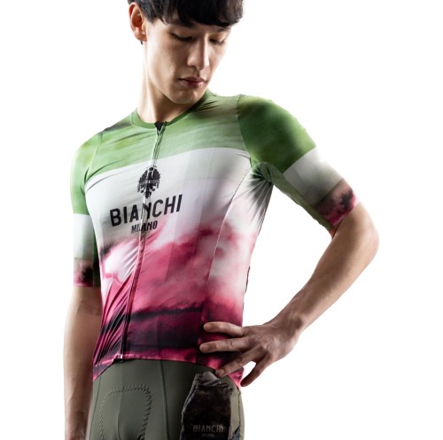 Koszulka kolarska Bianchi Tech Gravel, Faded Sunset