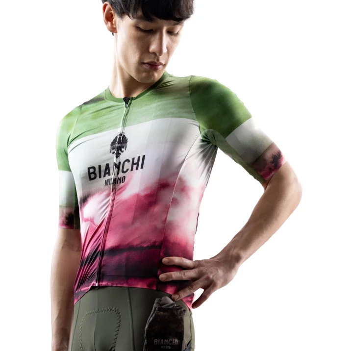 Koszulka kolarska Bianchi Tech Gravel, Faded Sunset
