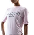 Koszulka kolarska Bianchi Lifestyle Gravel, Różowa