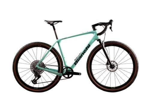 Rower gravelowy Bianchi Arcadex Pro 2024, Celeste, Apex/GX eTap AXS 1x12