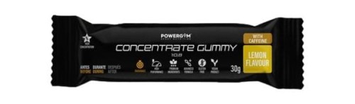 Galaretka energetyczna Powergym Concentrate Gummy, Cytrynowy z kofeiną