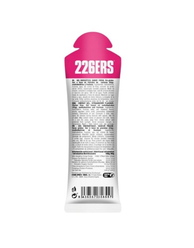 Żel enegretyczny 226ers High Fructose Gel, truskawkowy z sodem 80g